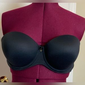 Black Strapless Bra